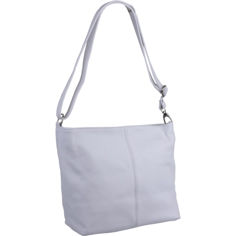 Bílá kožená italská crossbody kabelka Prisca Bianca NovaKabelka.cz 24401137
