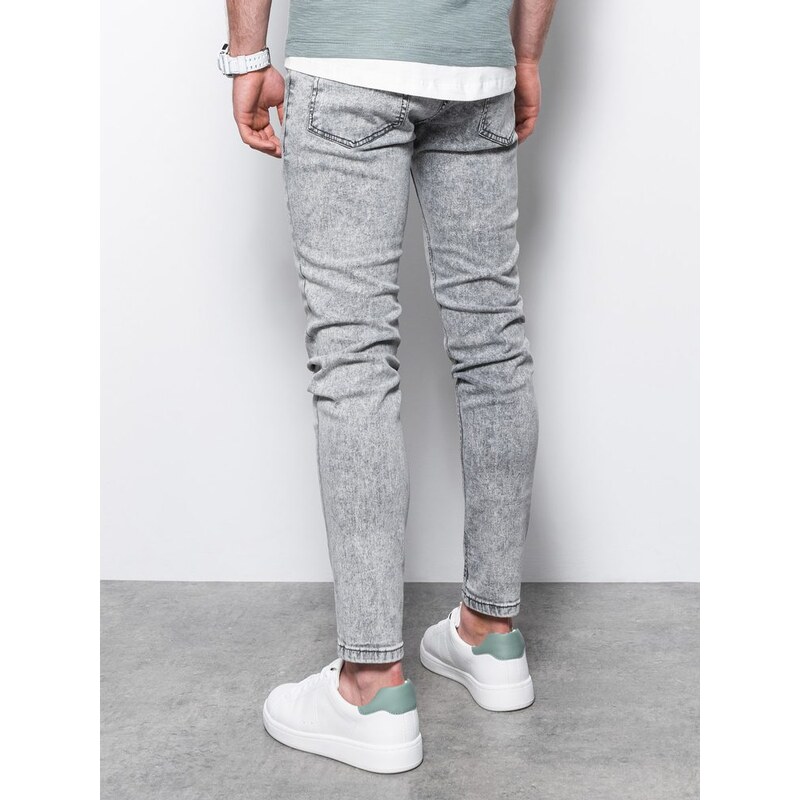 Buďchlap Riflové kalhoty v šedé barvě P1062