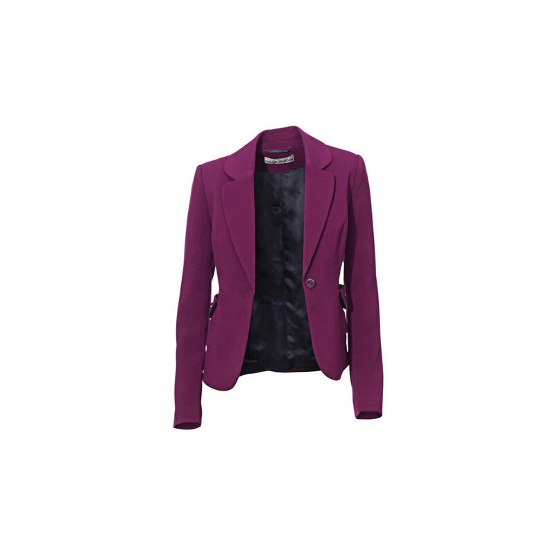 Ostatní Ashley Brooke dámské ostružinově fialové sako, Velikost 38, Barva fialová