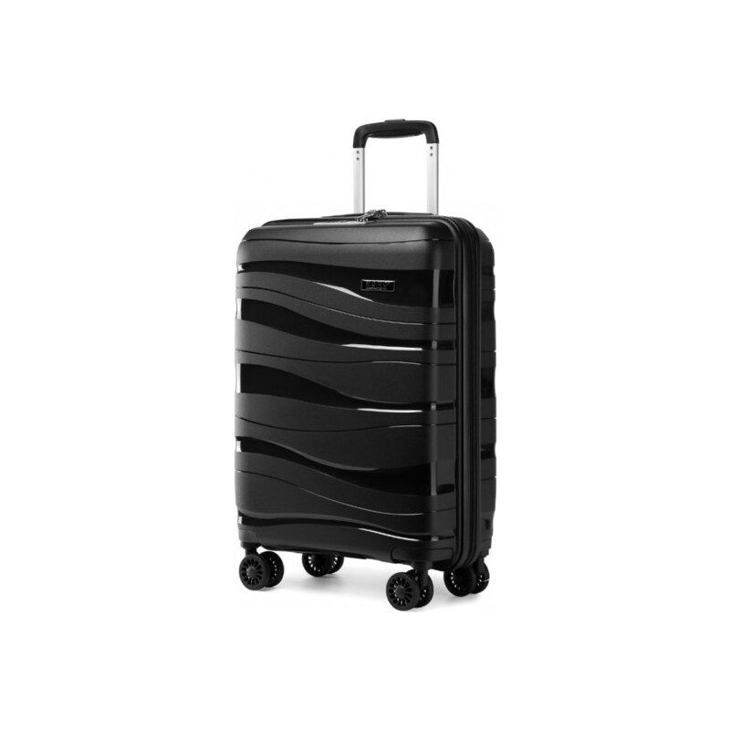 Malý cestovní kufr KONO se zámkem černý