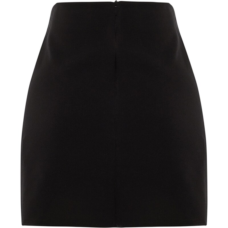 Trendyol Black Mini Woven Skirt