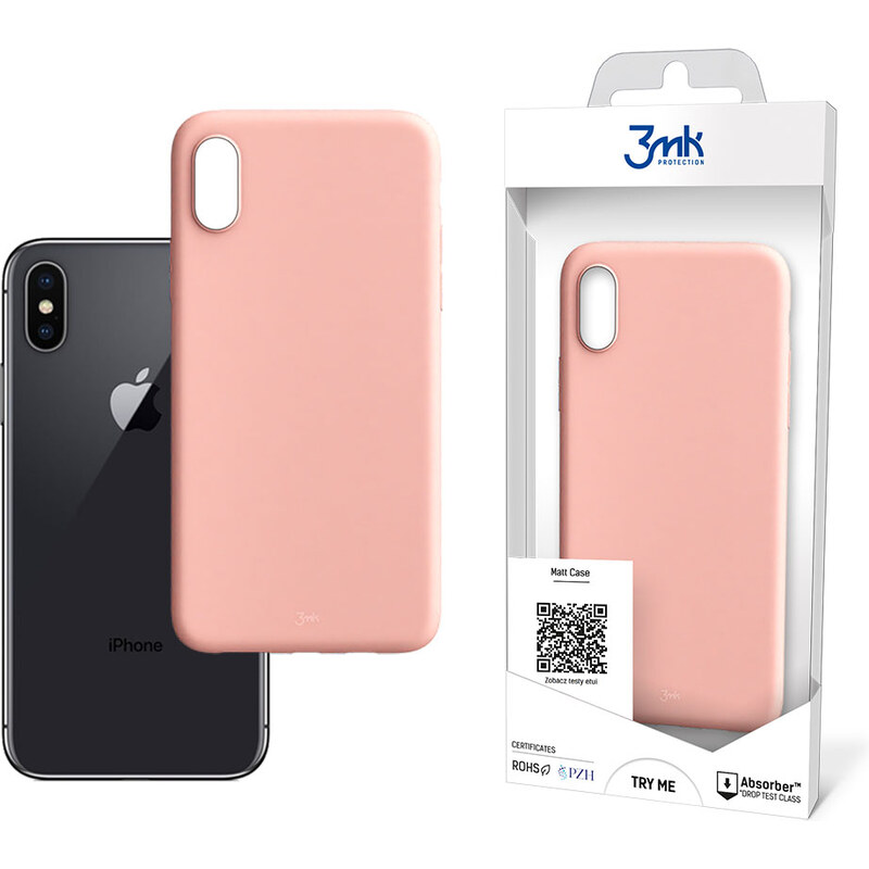 3mk 3mk Matt case pouzdro pro Apple iPhone XS Max růžová