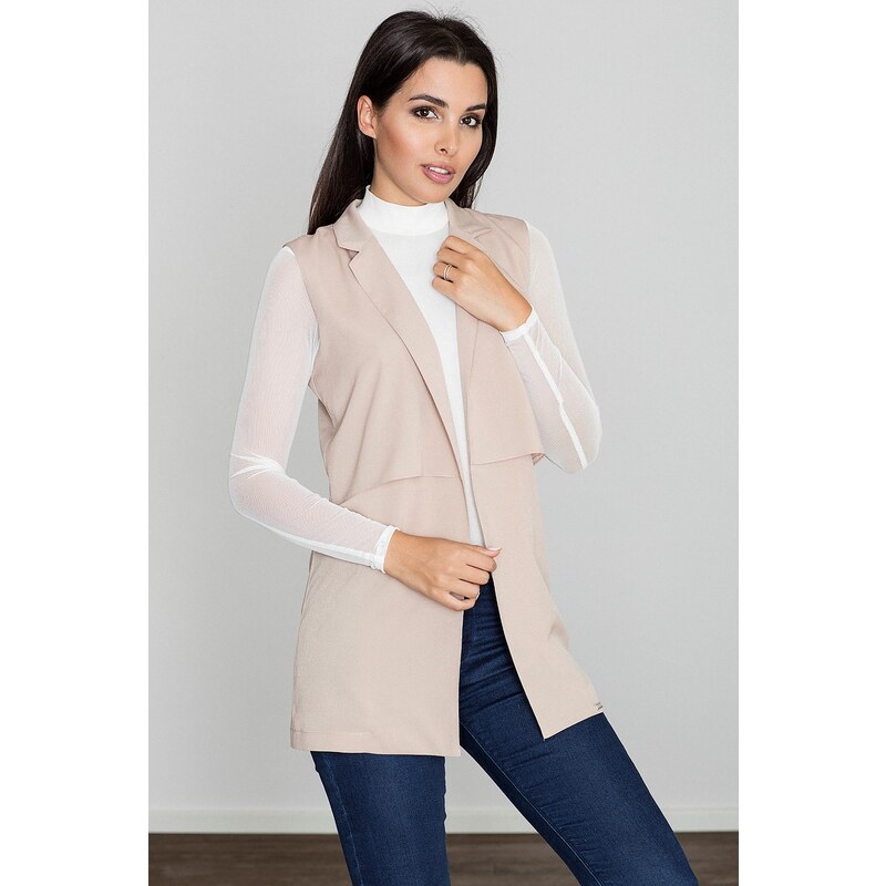 FIGL Dámská béžová vesta M560 Beige