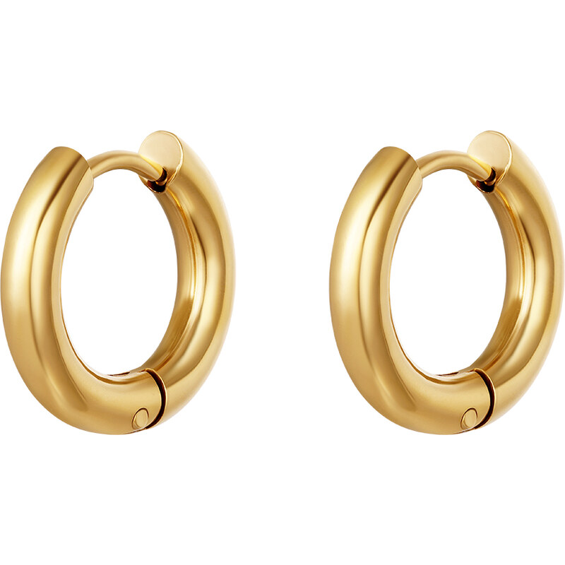 SYLVIENE Náušnice kruhy CREOLES Gold 16 mm 72792347