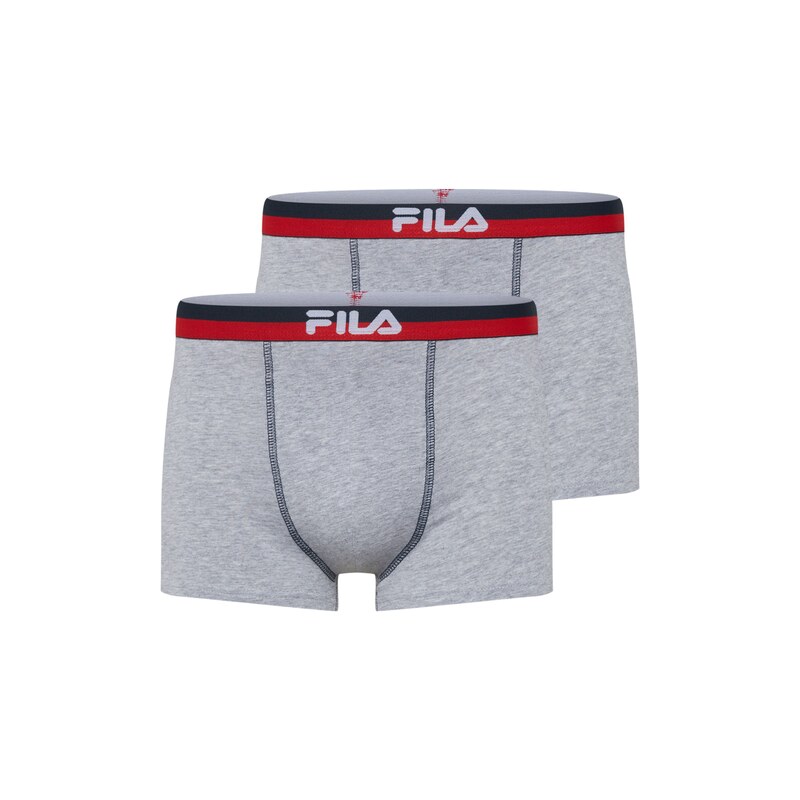 FILA Boxerky námořnická modř / světle šedá / červená