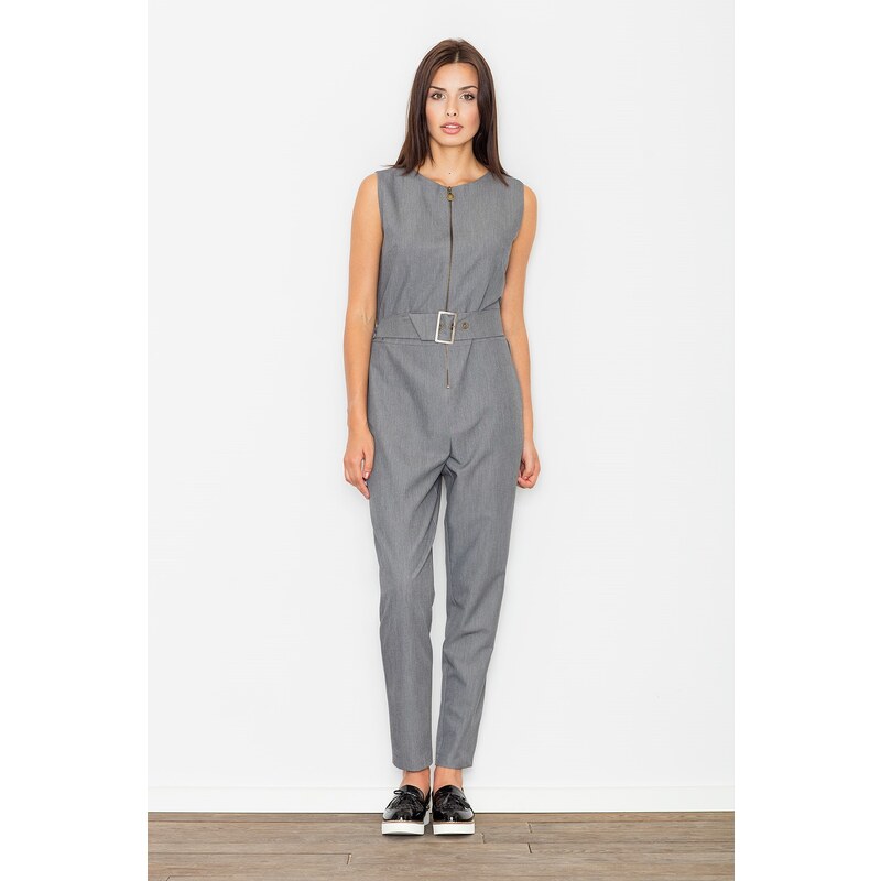 FIGL Šedý overal s páskem M488 Grey Šedá 84022611