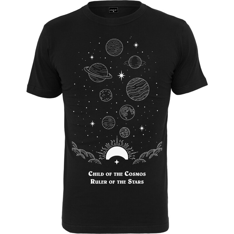 Merchcode Tričko Child Of The Cosmos černá / bílá 115351924