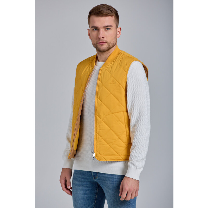 VESTA GANT D1. THE LIGHT PADDED VEST žlutá L