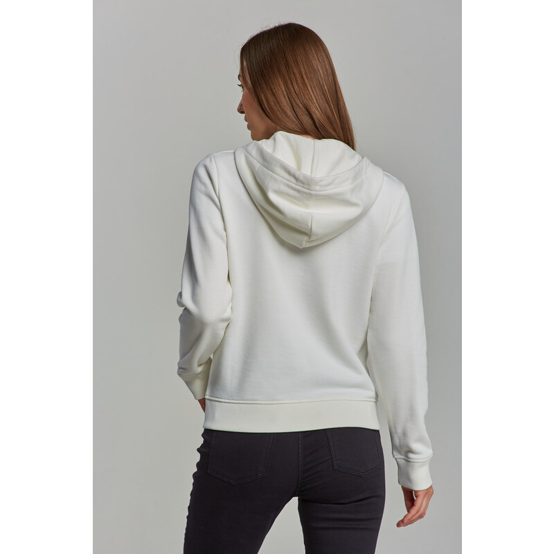 MIKINA GANT ARCHIVE SHIELD FULL ZIP HOODIE bílá XS