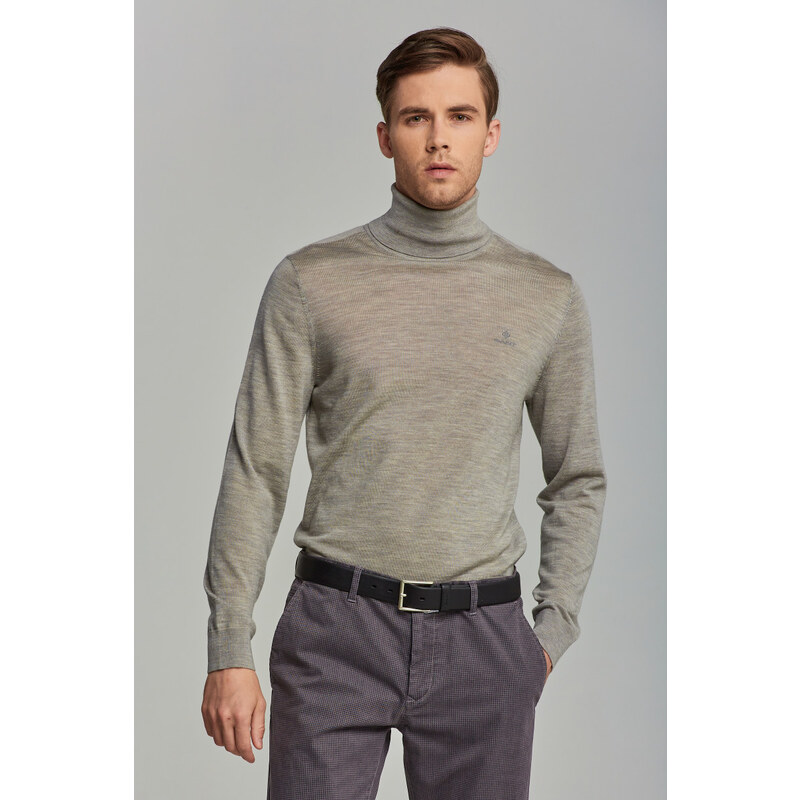 ROLÁK GANT WASHABLE MERINO TURTLENECK šedá S