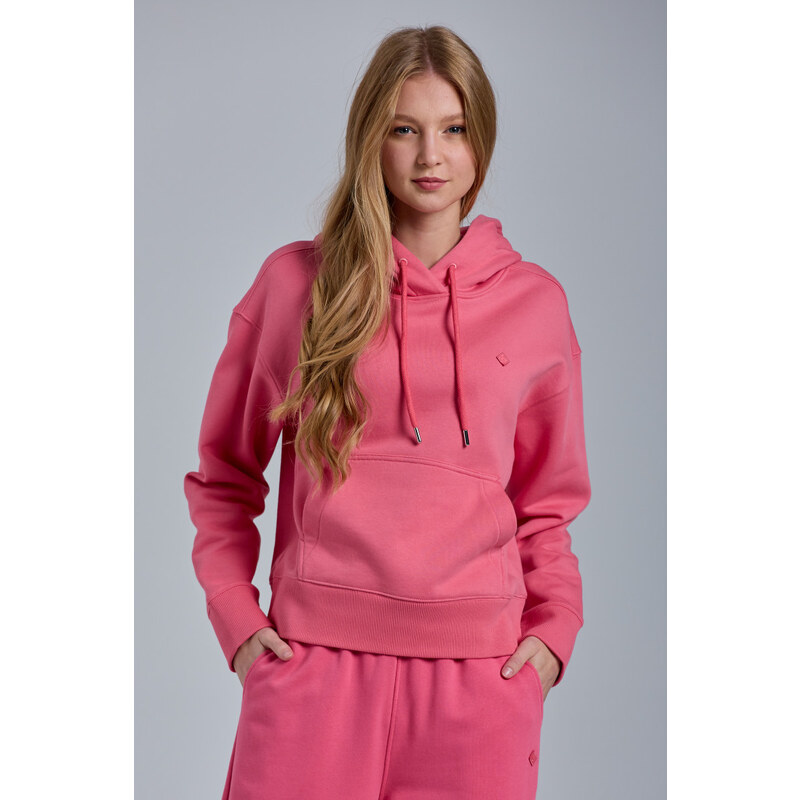 MIKINA GANT D1. ICON G ESSENTIAL HOODIE růžová XS