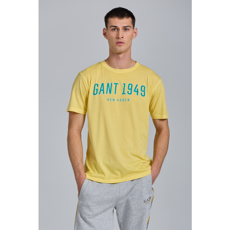 TRIČKO GANT D2. GANT 1949 SS T-SHIRT žlutá S