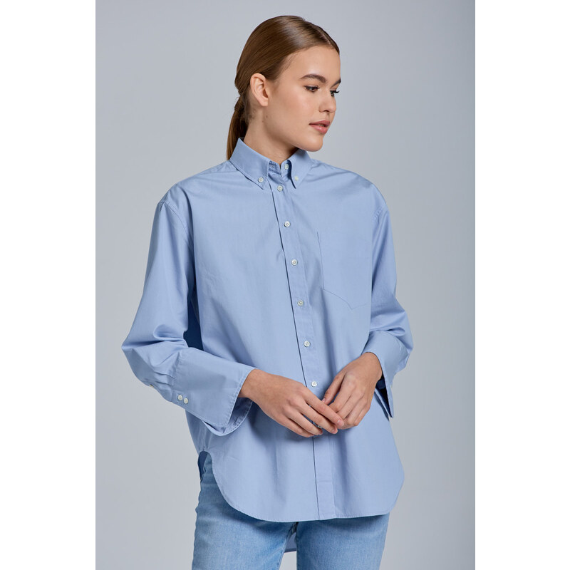 KOŠILE GANT D1. RELAXED WIDE CUFF SHIRT modrá 36