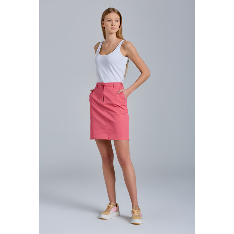 SUKNĚ GANT SLIM CLASSIC CHINO SKIRT růžová 34