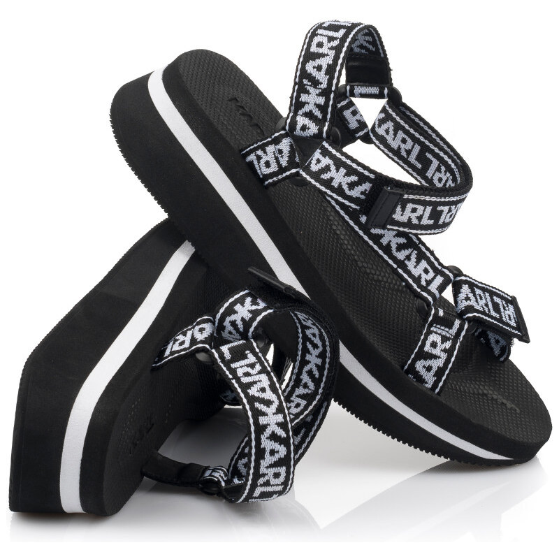 SANDÁLE KARL LAGERFELD VELOCITA WEDGE KARL CARES WEB STRAP