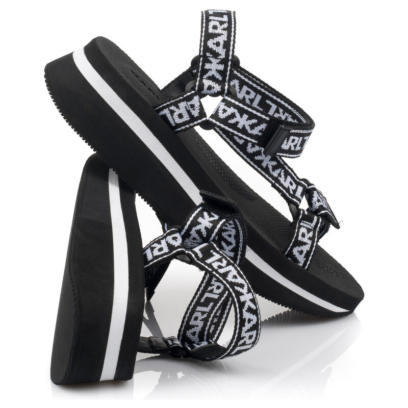 SANDÁLE KARL LAGERFELD VELOCITA WEDGE KARL CARES WEB STRAP