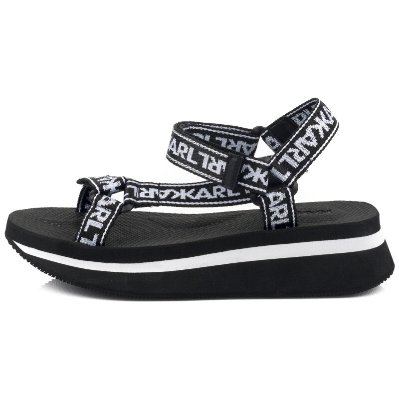 SANDÁLE KARL LAGERFELD VELOCITA WEDGE KARL CARES WEB STRAP