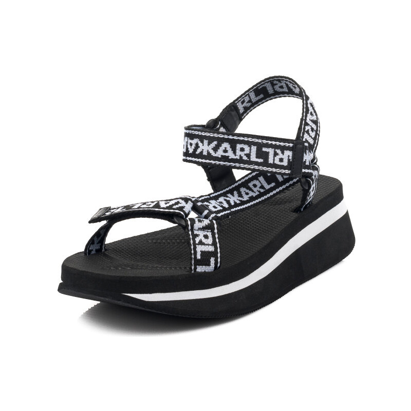 SANDÁLE KARL LAGERFELD VELOCITA WEDGE KARL CARES WEB STRAP