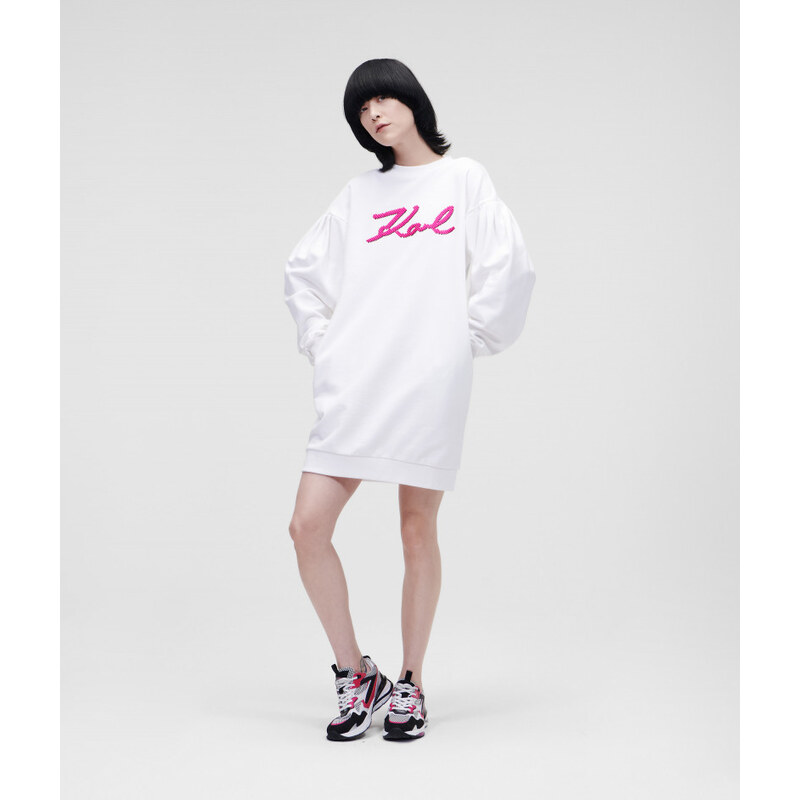 ŠATY KARL LAGERFELD KARL SIGNATURE SWEAT DRESS