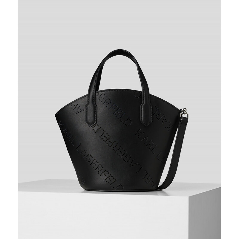 KABELKA KARL LAGERFELD K/PUNCHED LOGO SMALL TOTE