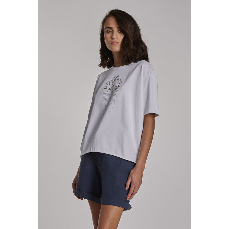 MIKINA LA MARTINA WOMAN FLEECE S/S COTTON JERSEY