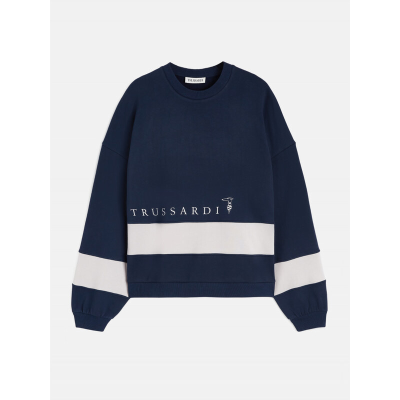 MIKINA TRUSSARDI SWEATSHIRT COTTON BRUSHED FLEECE