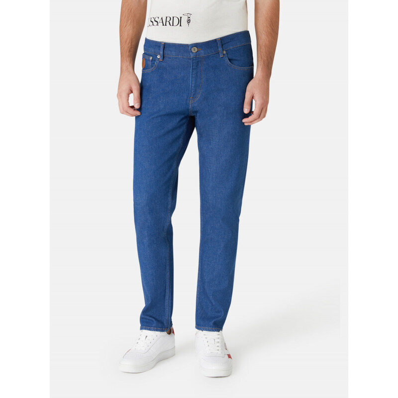 DŽÍNY TRUSSARDI 5 POCKET DENIM 370 CLOSE SLIM TAPERED FIT