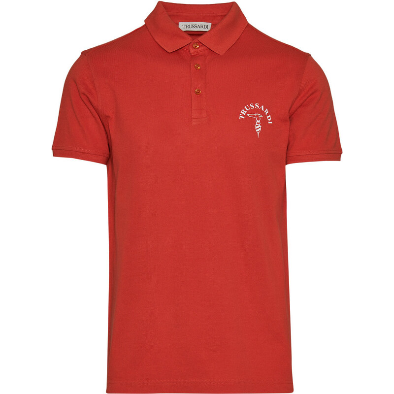 POLOKOŠILE TRUSSARDI POLO PRINTED LOGO COTTON PIQUET