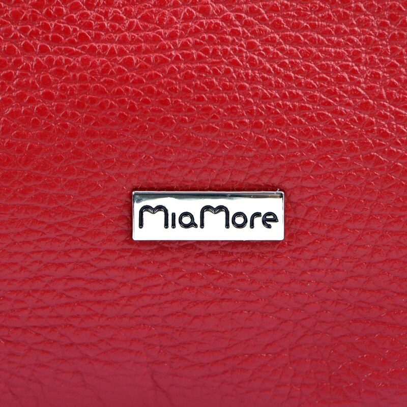 Kožená crossbody kabelka MiaMore 01-022 červená