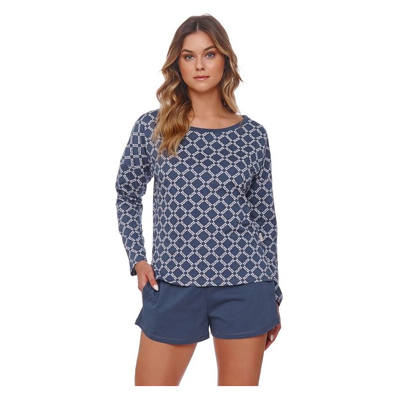 DN Nightwear Dámské pyžamo Doctor Nap modré