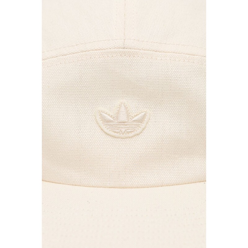 Bavlněná čepice adidas Originals béžová barva, hladká, HM1771-WONWHI