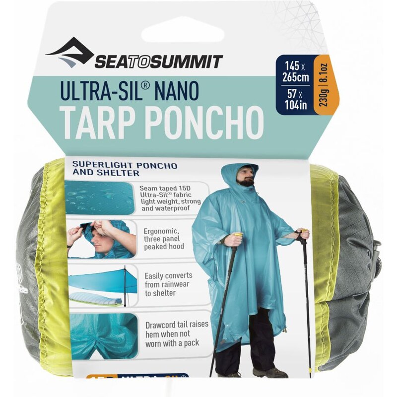 Pončo Sea to Summit Ultra-Sil NanoTarp Poncho