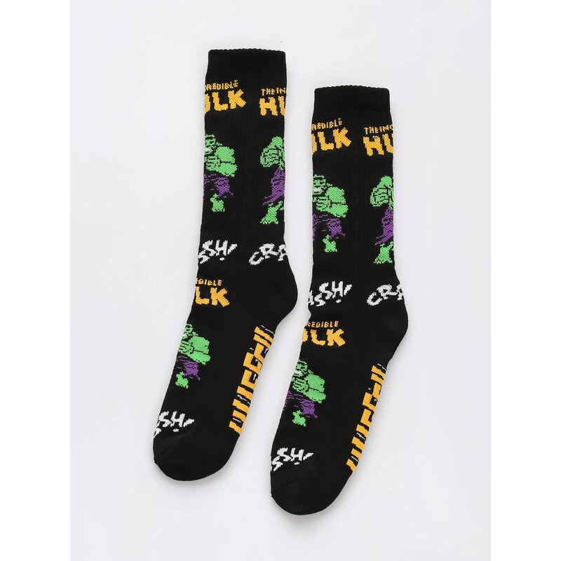 HUF X Marvel Hulk Retro Crew (black)černá