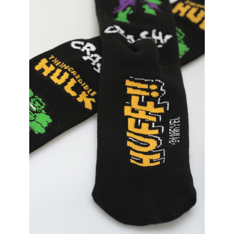 HUF X Marvel Hulk Retro Crew (black)černá