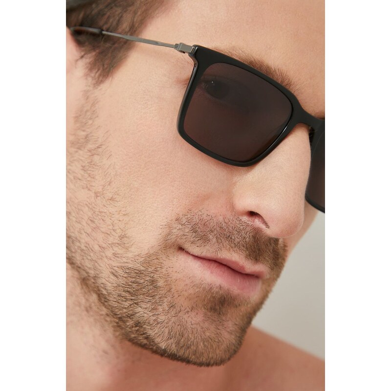 Sluneční brýle Tommy Hilfiger pánské, černá barva