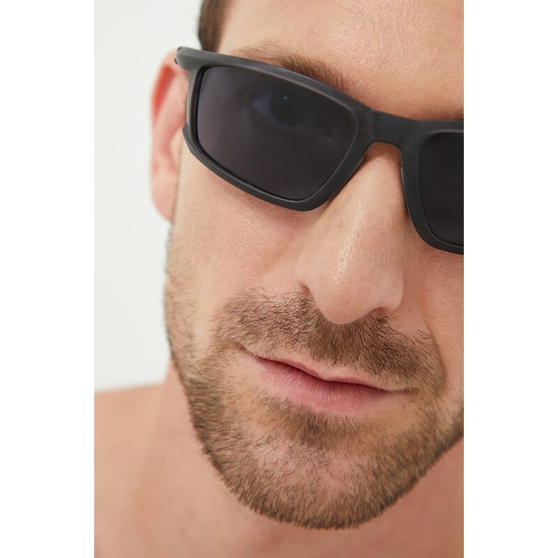 Sluneční brýle Tommy Hilfiger pánské, šedá barva
