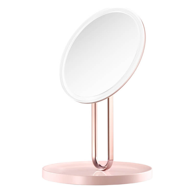 Bezdoteku LED kosmetické makeup zrcátko BALET nabíjecí růžové