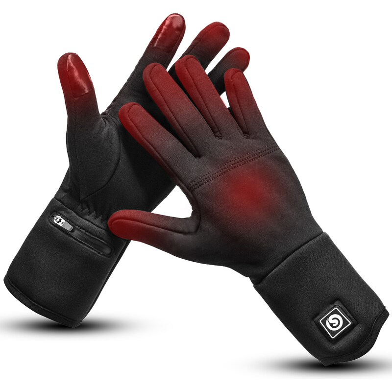 Bezdoteku Vyhřívané rukavice na procházky unisex černé Savior vel. XL/XXL