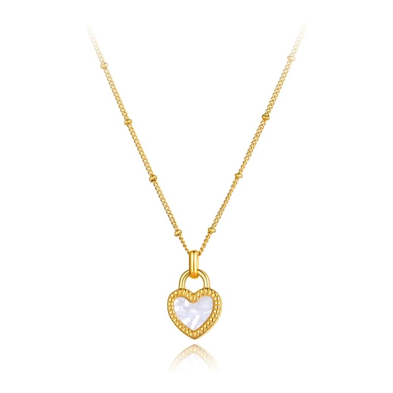 Victoria Filippi Stainless Steel Ocelový náhrdelník Joela - chirurgická ocel, srdce