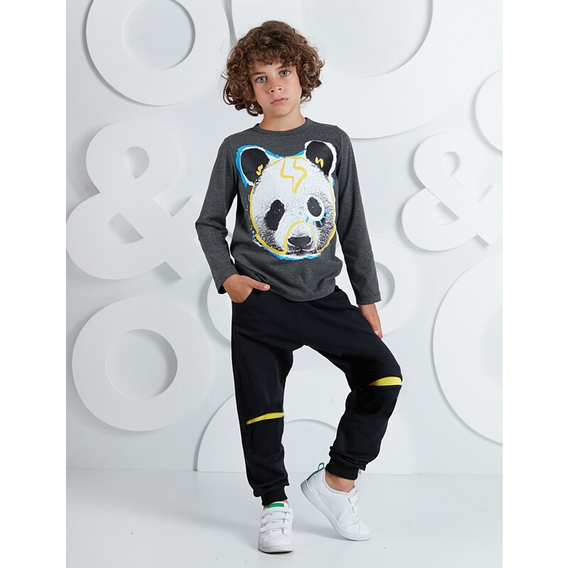 mshb&g Street Panda Boy T-shirt Pants Suit