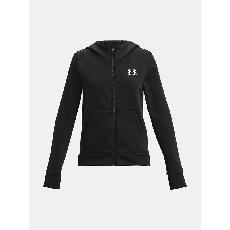 Mikina Under Armour Rival Fleece LU FZ Hoodie-BLK