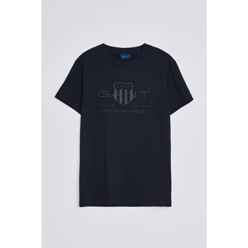 TRIČKO GANT REG TONAL SHIELD SS T-SHIRT černá XS