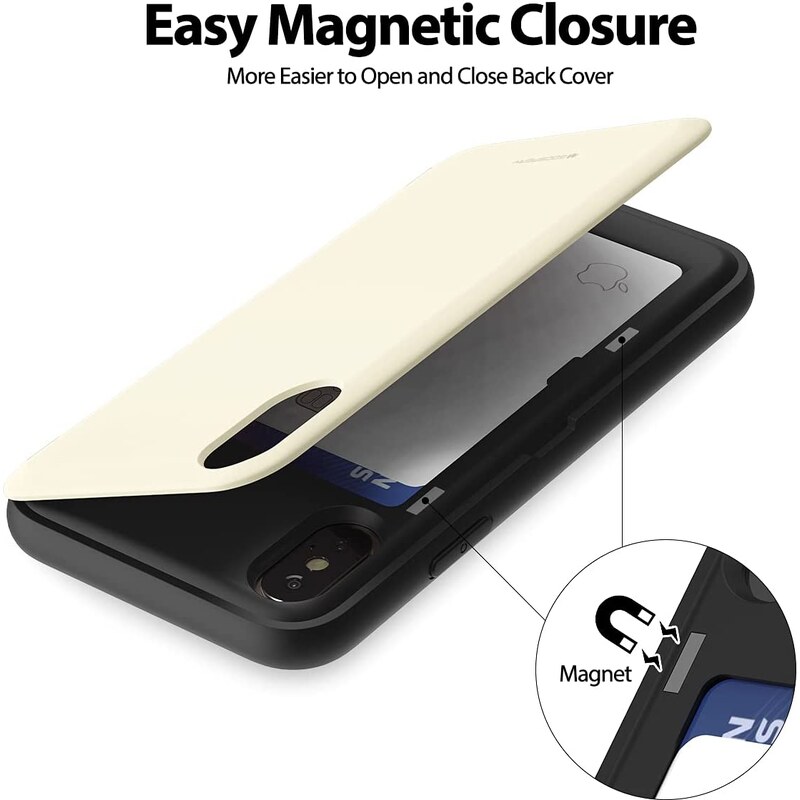 Ochranný zadní kryt Mercury Magnetic door bumper pro iPhone X/XS Bílý