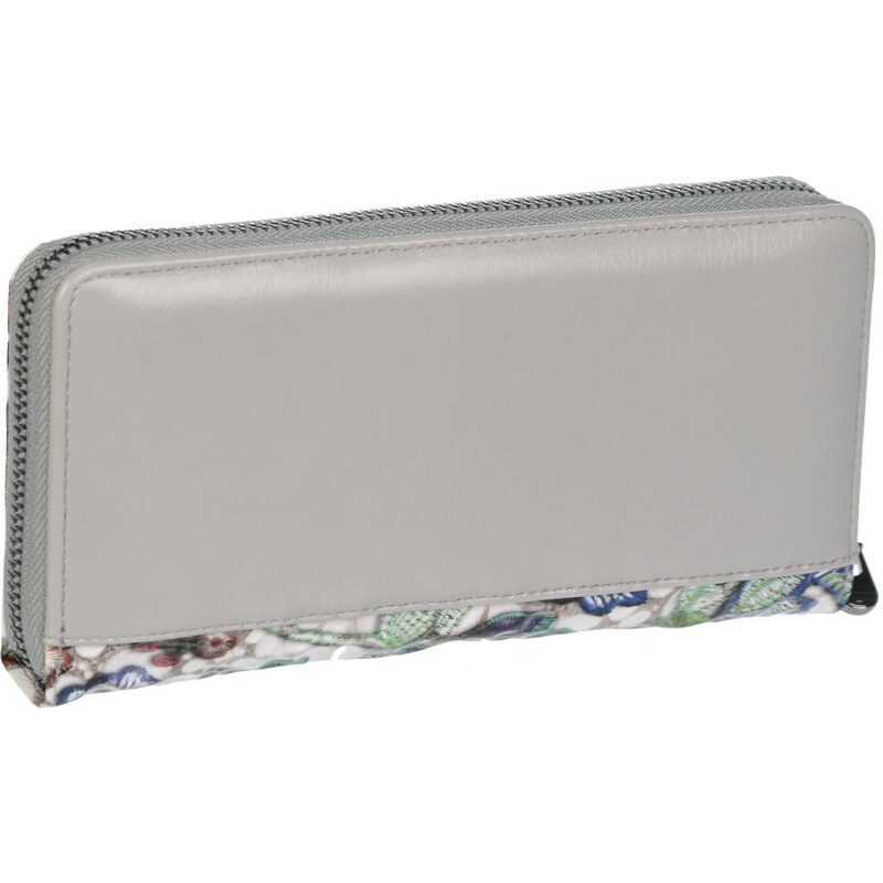 CAVALDI GROSSO Kožená dámská peněženka v barevném motivu RFID šedá v dárkové krabičce PN25