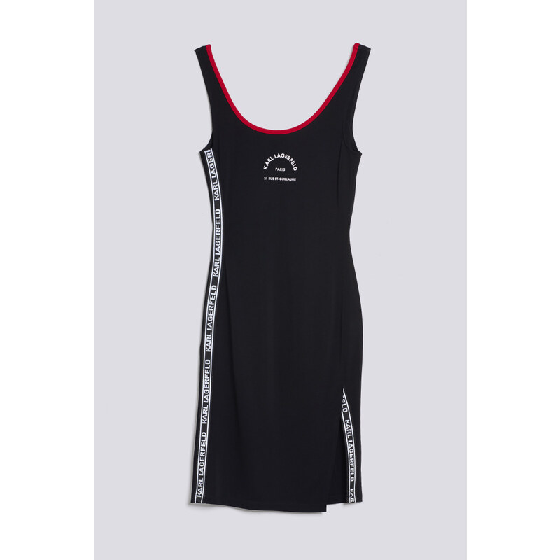 ŠATY KARL LAGERFELD SLVLESS ATHLEISURE JERSEY DRESS