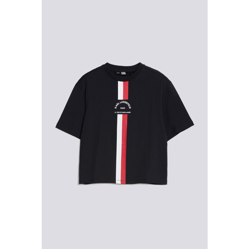 TRIČKO KARL LAGERFELD RSG MONOGRAM CROPPED T-SHIRT