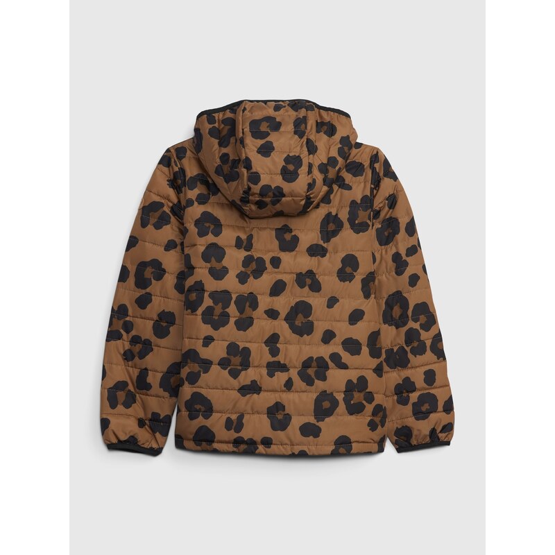 GAP Dětská lehká bunda leopard Hnědá