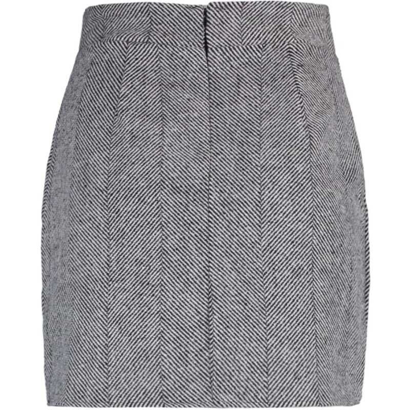 Trendyol Black A-line Stamp Fabric Mini Woven Skirt