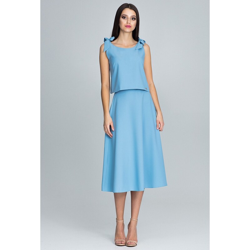 FIGL Světle modrý Set elegantní sukně a top Světle modrá 84022662