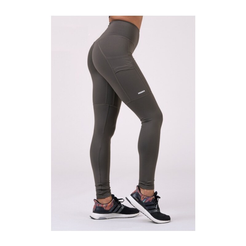 Nebbia High Waist Fit&Smart legíny 505 - safari